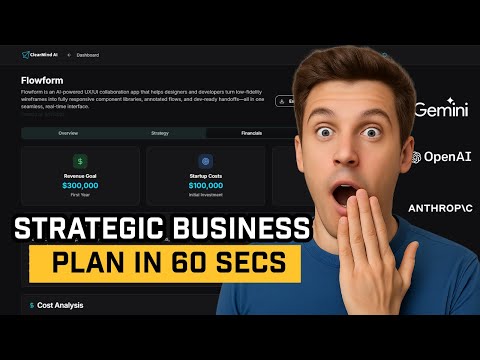 Build a Strategic Business Plan in 60 Secs with ClearMind AI