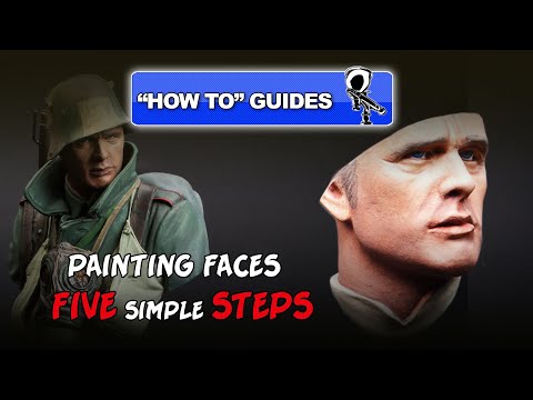 PAINTING FIGURES' FACES - FIVE EASY STEPS - WW1 STORMTROOPER