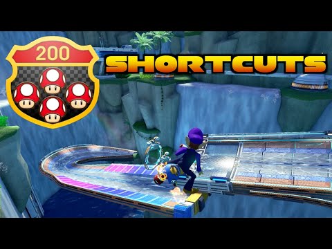 Mario Kart 8 Deluxe - All 200cc Shroomless Shortcuts