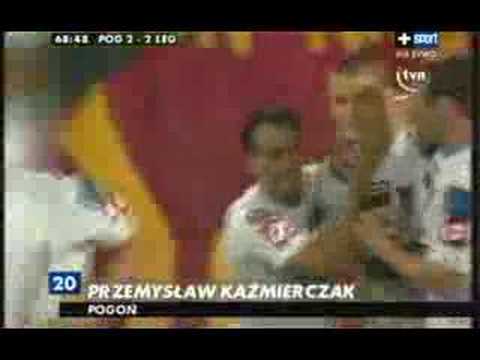 awesome gol ! Przemyslaw Kazmierczak ( Pogoń 2-2 Legia 2005