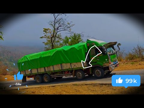 heavy loaded Truck first Gear failure- Truck turning Difficulties while driving #trackdrivers