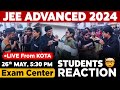 JEE Advanced 2024 Students Reaction LIVE from Kota | Know level of Exam 😊 Easy or Hard 😔|