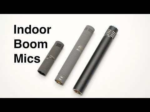 3 Professional Indoor Boom Microphones: Sennheiser, Schoeps, Audio Technica