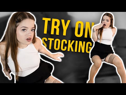 [4K USA] Cozy White vs. Elegant Nude Lace | Trying on Stockings and Changing Moods