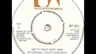 GERRY RAFFERTY Get It Right Next Time 1979 HQ