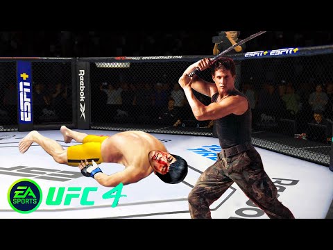 UFC4 Bruce lee vs American Ninja EA Sports UFC 4 PS5