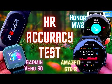 Herzfrequenz-Genauigkeitstest von Garmin Venu SQ gegen Amazfit GTR 2 & POLAR H10 Strap