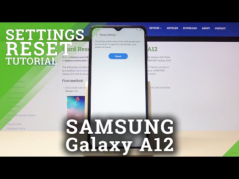 How to Reset All Settings in SAMSUNG Galaxy A12 – Restore Default Configuration