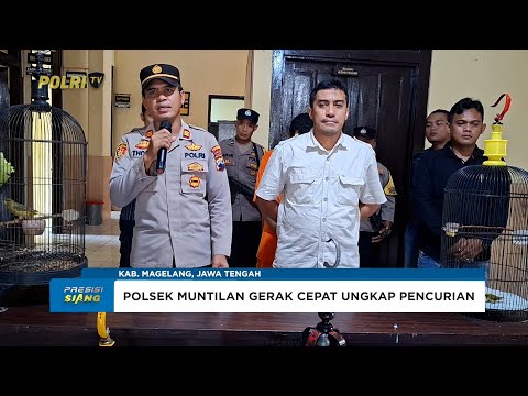 POLSEK MUNTILAN BERHASIL AMANKAN PENCURI BURUNG MILIK WARGA