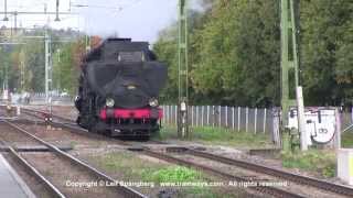 preview picture of video 'SJ steam class F 1200 in Gävle'