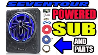 SEVENTOUR 1000 WATT POWERED CAR SUBWOOFER / SUB REVIEW AND UNBOXING