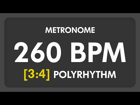 260 BPM - 3:4 PolyRhythm Metronome