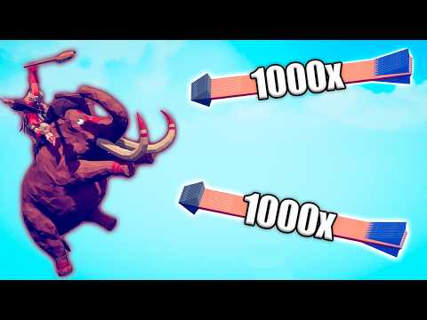 MAMMOTH RIDER vs 1000x OVERPOWERED UNITS - Totally Accurate Battle Simulator 2025