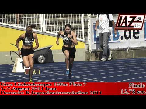 06.08.2011: Gina Lückenkemper läuft mit 12,78sec über 100m auf Platz 7