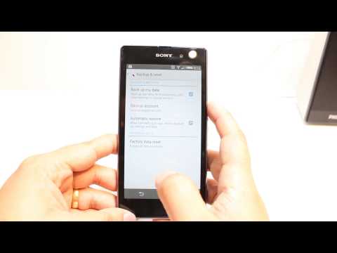 Backup Contacts, password to Google on Sony Xperia Z1