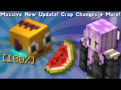 Massive Update! Crop Growth Buff! New Items + More! (Hypixel Skyblock News)