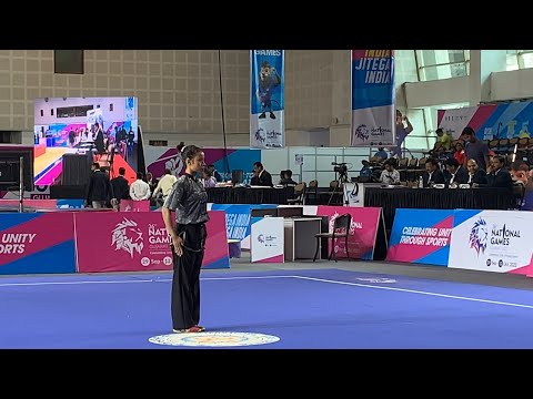 Wangchu_ Women's Changquan_Gold_ Arunachal_#36thnationalgames #gujrat2022