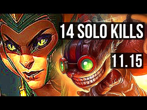 CASSIOPEIA vs ZIGGS (MID) | 14 solo kills, 1.3M mastery, 400+ games, Dominating | NA Master | v11.15