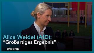 Alice Weidel (AfD) zum Ergebnis der Landtagswahl 2026 in Rheinland-Pfalz | 22.03.26