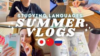SUMMER VLOGS #1 🍉🏖️ Starting a new japanese resource, trying out a new schedule