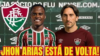 JHON ARIAS ESTÁ DE VOLTA AO FLUMINENSE! VEJA AS PRIMEIRAS PALAVRAS DE JHON ARIAS EM SUA VOLTA!