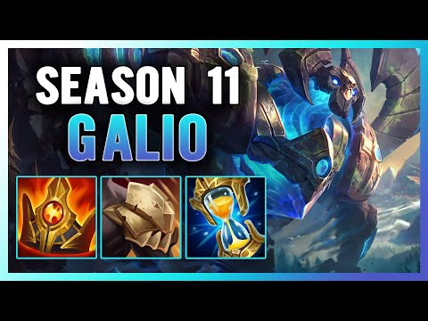 SEASON 11 GALIO SUPPROT GUIDE AND GAMEPLAY (BUILD+RUNES)