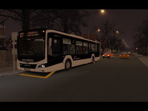 700 SUB!｜OMSI 2｜Szombathely 3.2｜27 ➤ Parkerdő lakópark ➟ Vasútállomás｜MAN New Lion's City 12