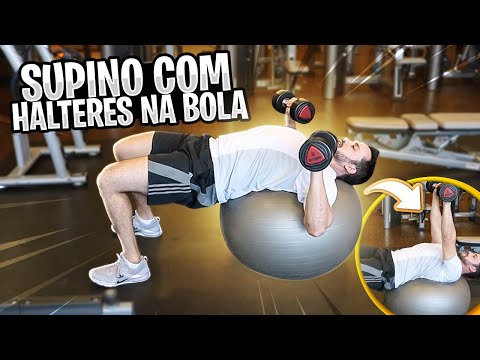 HOW TO DO THE BENCH PRESS WITH DUMBBELLS ON THE BALL - Fisioprev