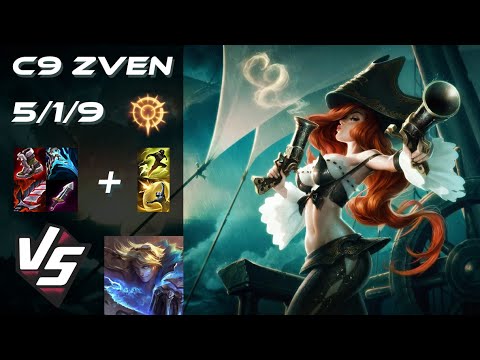 Cloud9 Zven BOTTOM Miss Fortune vs Ezreal - NA Challenger Patch 25.S1.2