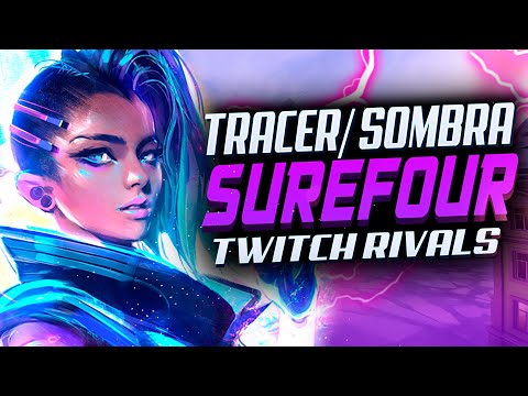 Surefour Tracer and Sombra VS Super! Twitch Rivals [ Overwatch 2 PVP Beta ]