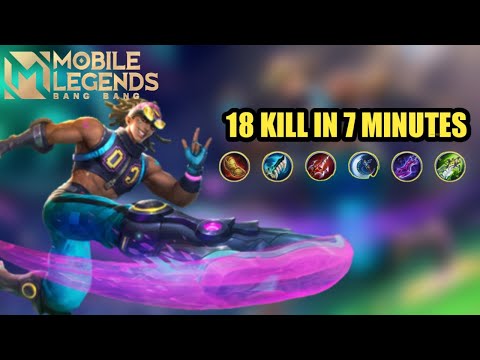 18 kill in 7 minutes bruno   ︳Mobile legend