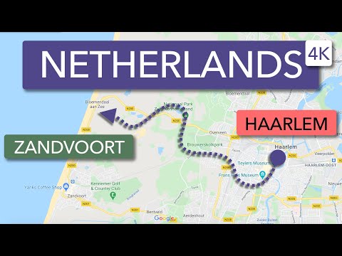 Haarlem to Zandvoort Seaside | The Netherlands 4K ASMR