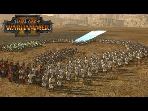 BREAKING HIGH GEOMETRY - Vampire Counts vs High Elves // Total War: Warhammer II Online Battle