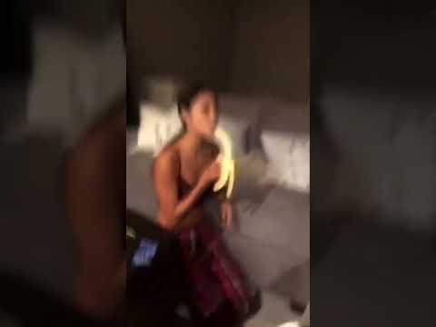 Girl deepthroats banana #deepthroat #kinkytwist