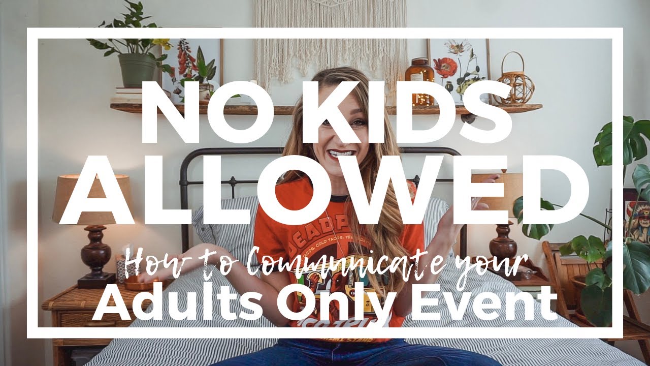 How to Word No Kids at Wedding?