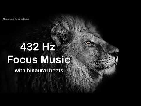 Deep Focus Music with 432 Hz Tuning and Binaural Beats for Concentration - Study Music