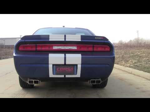 Hear the CORSA Performance 2011 Dodge Challenger Srt8 Sport Sound Exhaust PN 14423 Roar (Obsolete)