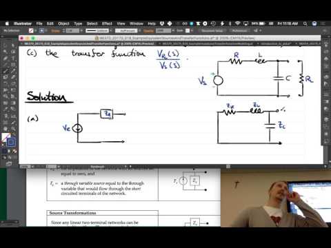 System Dynamics and Controls: Lecture 018 Equivalent sources and transfer functions example.