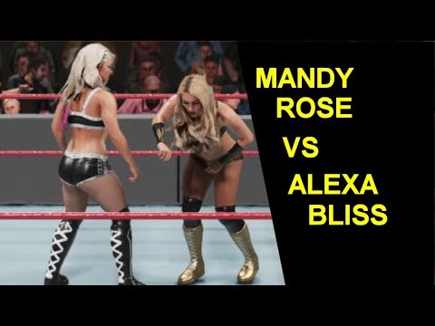 WWE 2K19 Mandy Rose vs Alexa Bliss - No Holds Knockout Match
