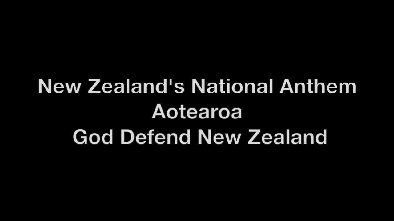 New Zealand's National Anthem Lyrics