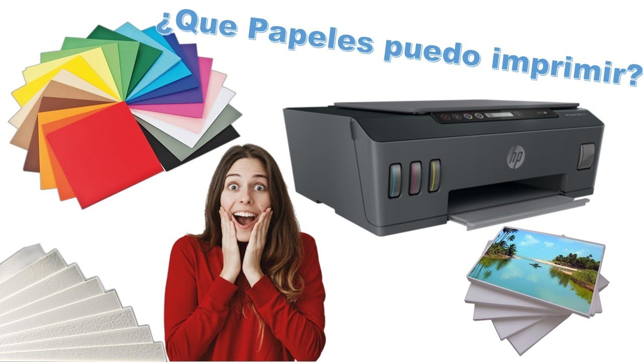 Que tipos de papel puedo imprimir en impresoras Hp.😁