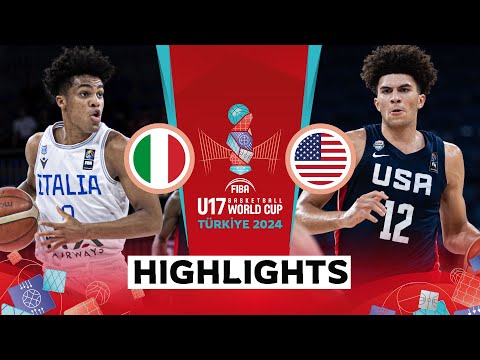 Final: Italy 🇮🇹 vs USA 🇺🇸 | Highlights | FIBA U17 Basketball World Cup 2024