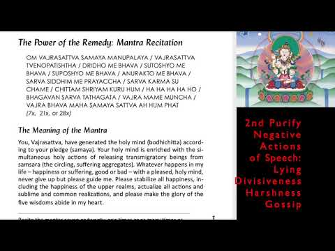A Simple Vajrasattva Meditation: Purification with the Four Opponent Powers