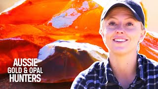 Fire Family Finds $30,000 Fire Opals | Outback Opal Hunters