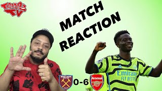 West Ham 0-6 Arsenal | Troopz Match Reaction | These Man Walked Out At Half Time For Pie & Mash 😂
