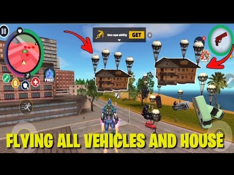 Rope Hero Vice Town game | Rope Hero ने सब कुछ हवा में उड़ा दिया | balloon New update | Gameplay ||