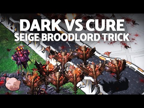 Cure vs Dark's Long-Range Broodlord Trick | AlphaX Brawler's Cup #34 (Bo5 ZvT) - StarCraft 2
