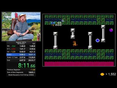 Metroid NES speedrun in 18:50 by Arcus