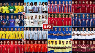 Zidane & Mbappe vs Maradona & Messi vs Pele & Neymar - France vs Argentina vs Brazil Legends FULL 06