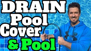 💧Drain Water off your Pool Cover💧or out of your Pool with a Garden Hose. Best Method!
